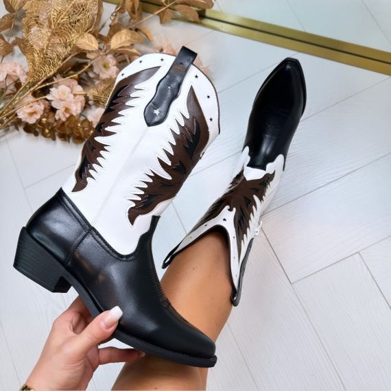 *SALE* BIRDY STAR COWBOY LAARS DES670 BLACK/WHITE *WEB ONLY*