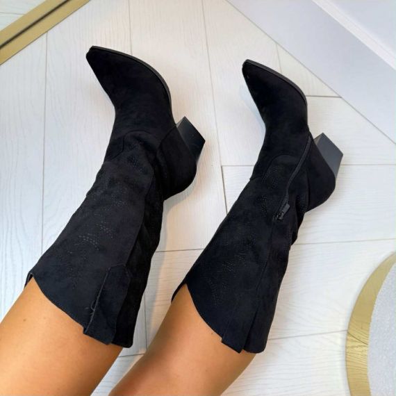 ELA COWBOY SUEDINE LAARS 7627A BLACK