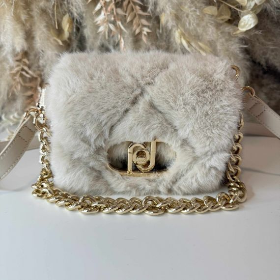 LIU JO LAPUFFY FAKE FUR BAG AF5269 E0305 MARMO