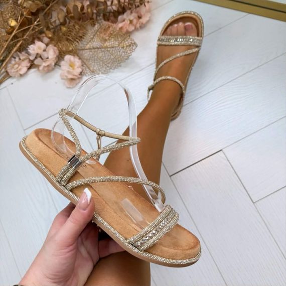 SPARKLING STRAPE SANDAAL 22-92 GOLD