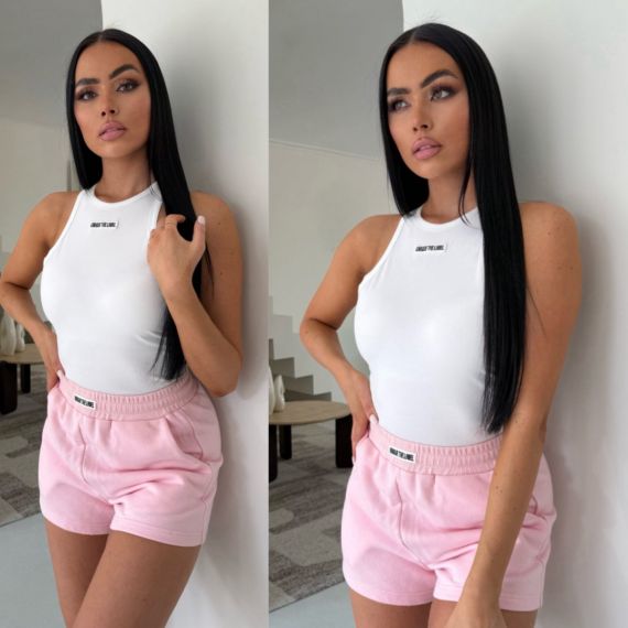 UNIQUE THE LABEL MOLLY SHORTS POWDER PINK