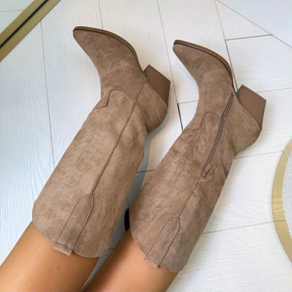 JOLIE COWBOY BOOT 1153 KHAKI