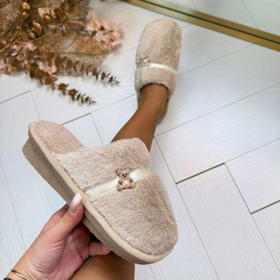 BEARLY PANTOFFEL XL-3715 KHAKI