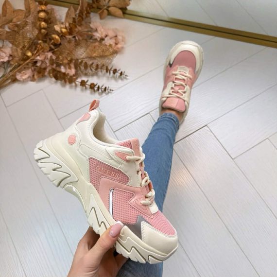 GUESS PRETTY SNEAKER FLPNTSELE12 IVORY