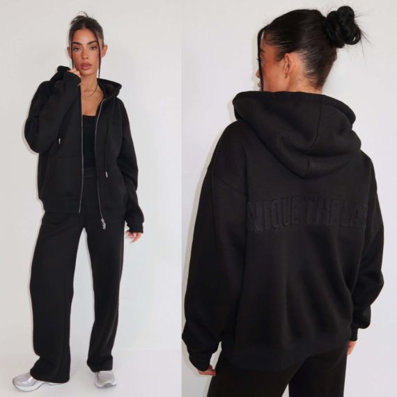 UNIQUE THE LABEL NYLA VEST DEEP BLACK