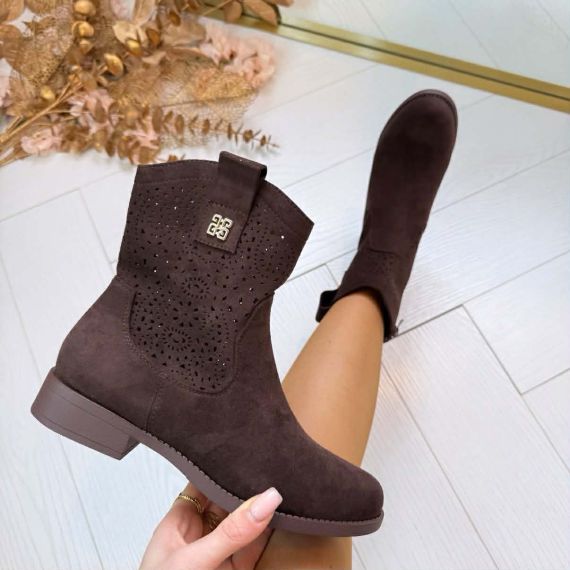 DETAIL BOOT XJ-997 BROWN