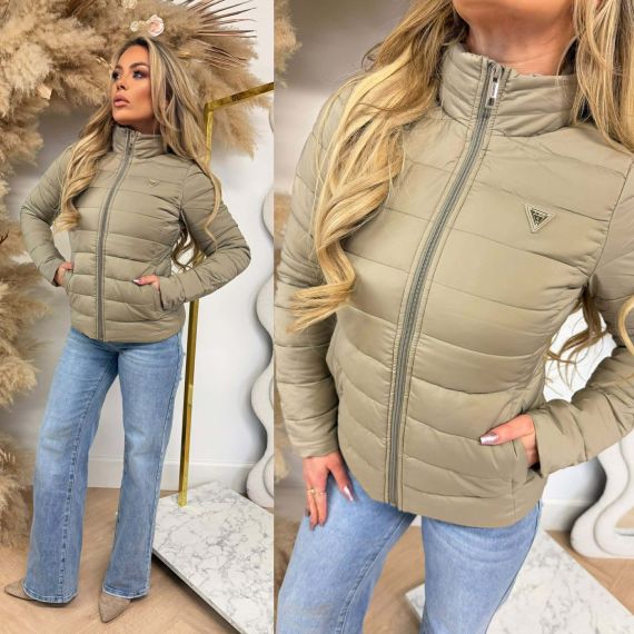 GUESS SOLID HEAVY DIANN JACKET V4YL04WF3X0 TAUPE