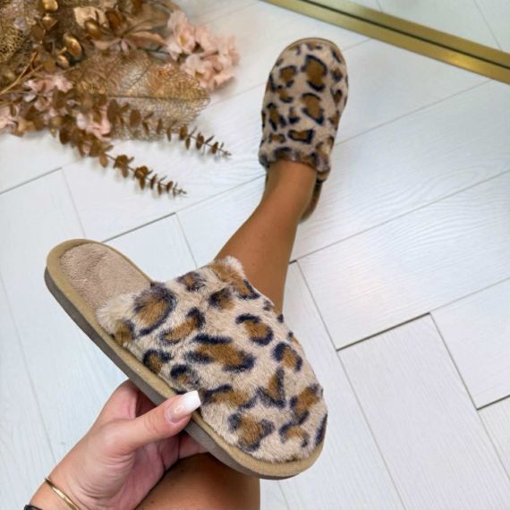 PRINTY PANTOFFEL XL-3726 CAMEL