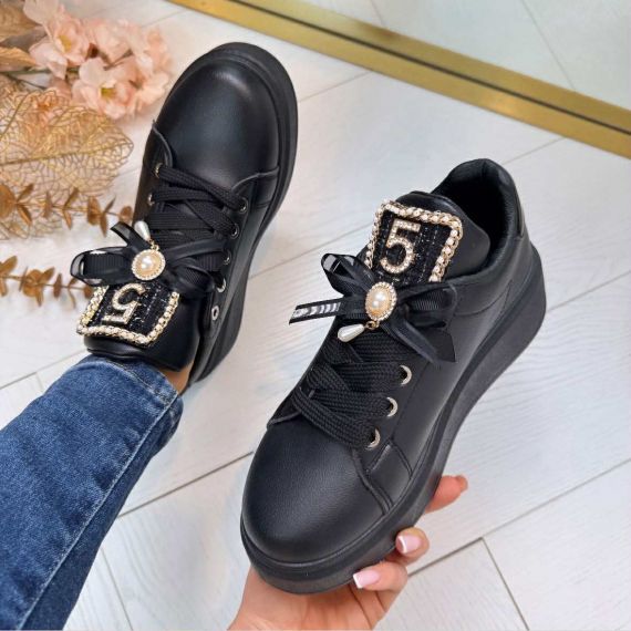 *SALE* CHANNA SNEAKER AD-101 BLACK