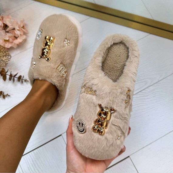 CUTIE PANTOFFEL FC909 KHAKI