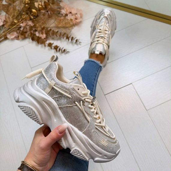 STEVE MADDEN VAULT 2R SNEAKER 3549 IVORY PEARL