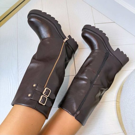 BASIC LOCK BOOT XJ-996 BROWN