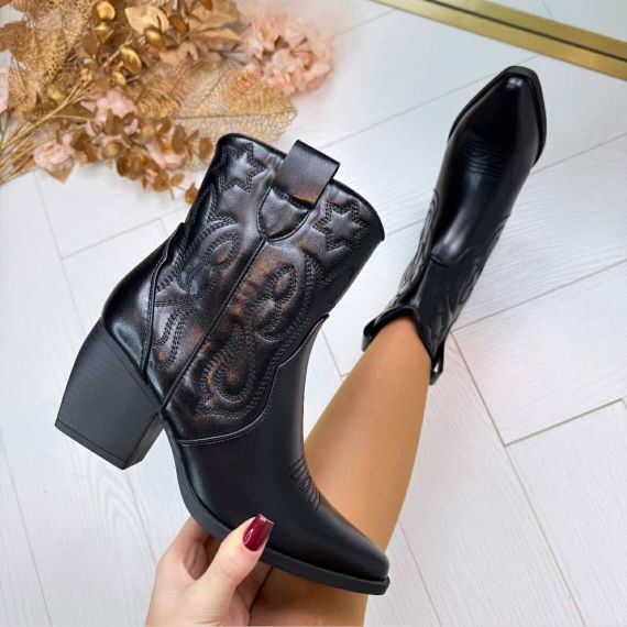COWBOY BOOTY DE326 BLACK/P