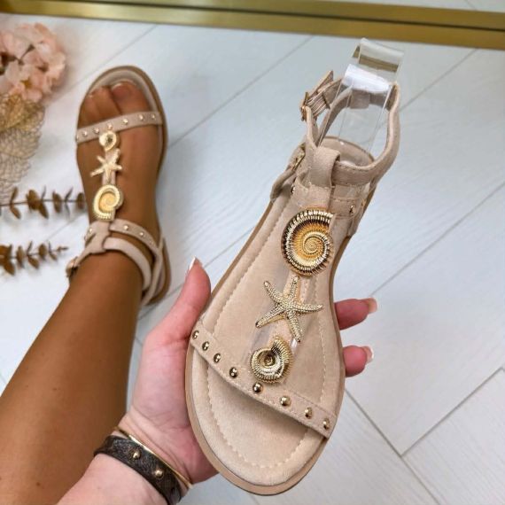 BEACH SANDAAL H8-539 KHAKI