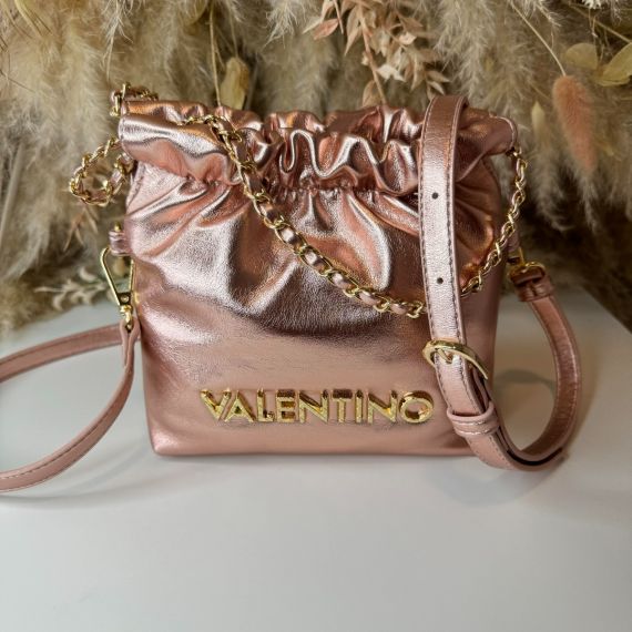 VALENTINO BAGS PACHA SMALL BUCKET BAG VBS8AF33MET ROSA