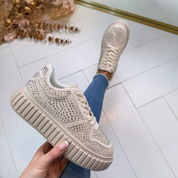 STUDS SNEAKER PC-306 BEIGE