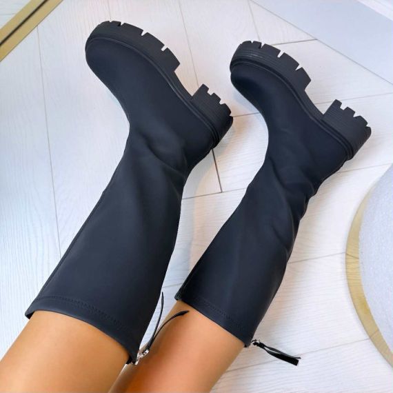 FANNY ZIP BOOT XJ-976 BLACK