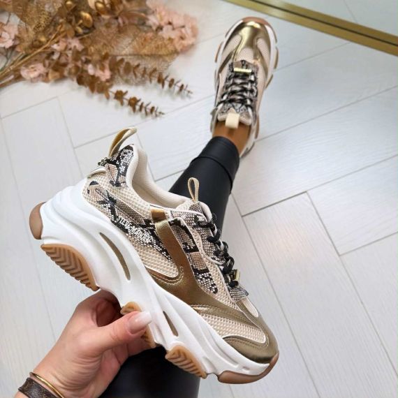 STEVE MADDEN POSSESSION-E SNEAKER 4652 LIGHT BRONZE