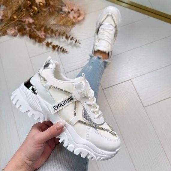 EVOLUTIONS SNEAKER EV-231/DKB8215 WHITE *WEB ONLY*