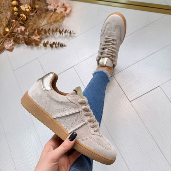 DWRS POONA SNEAKER B11456-04 SAND/CHAMPAGNE