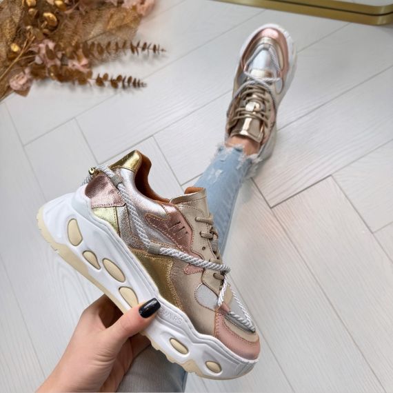 DWRS SATURNUS SNEAKER J5554C-T-15 CHAMPAGNE/SILVER