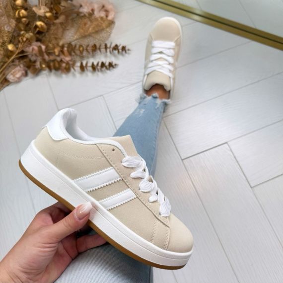 STRIPES SNEAKER 896 BEIGE