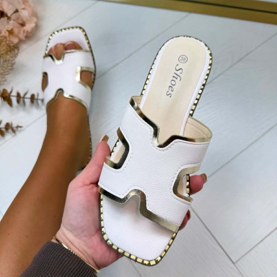 HERMIEN SLIPPER CH031 WHITE