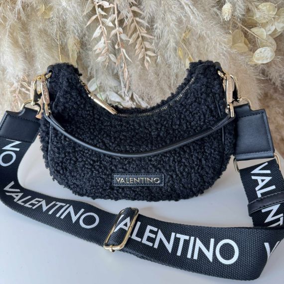 VALENTINO BAGS SPECIAL CAMY HOBO BAG VBS7L302 NERO