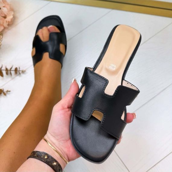 HANNAH SLIPPER J-236 BLACK