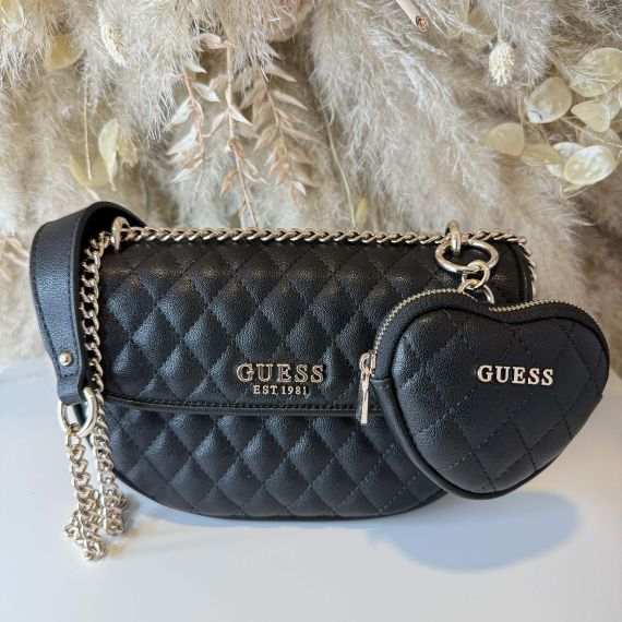 GUESS ATABEY CONVERTIBLE BAG QG9894210 BLACK