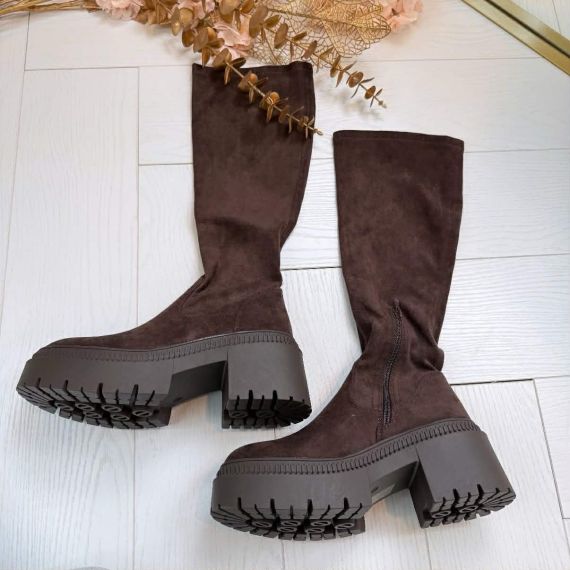 *LAATSTE MAAT 37* TESS SUEDINE LAARS 9671A-*1* BROWN