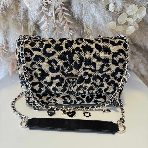 GUESS GIULLY 2 COMP BAG LG967320 LEOPARD