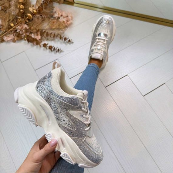 STEVE MADDEN PRIVY SNEAKER 0082 SILVER COIN