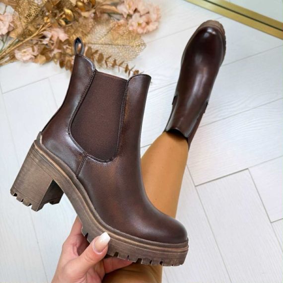 ELINE HAKBOOT DES620P BROWN/PU*