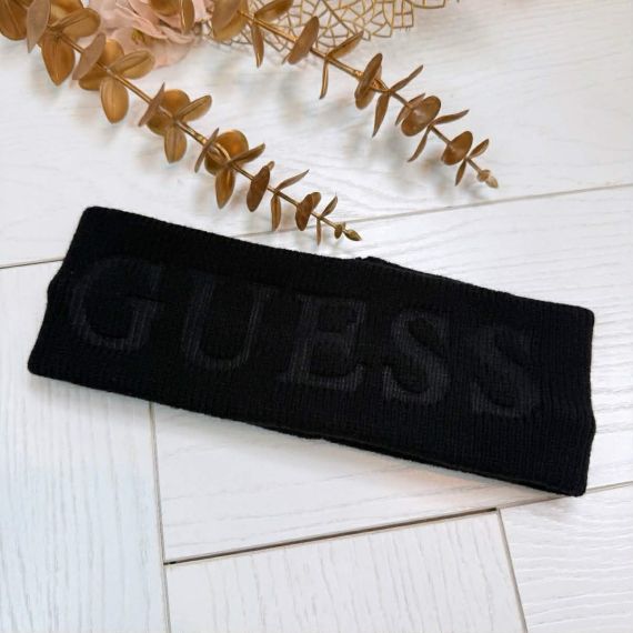 **DEFECT** GUESS FLORA LOGO HEADBAND V5BZ06Z3362 A60W BLACK