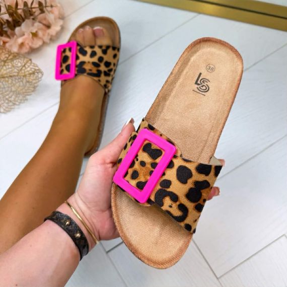 BIG GESP SLIPPER LS-310 LEOPARD