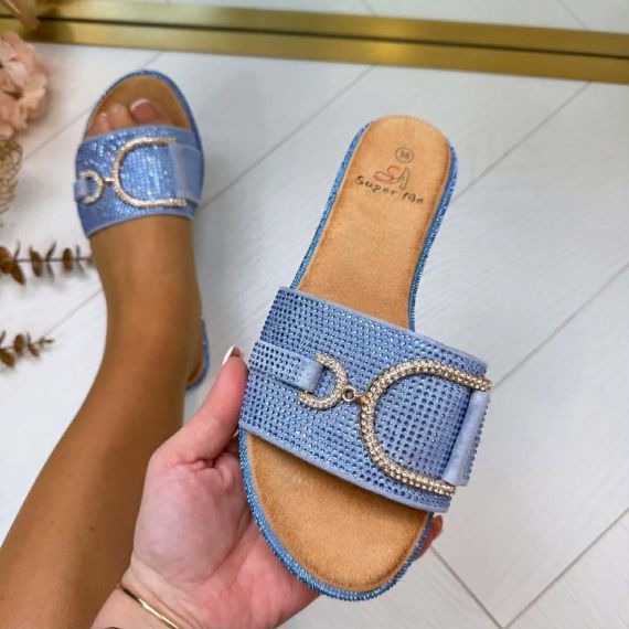 SPARKLY SLIPPER 22-75 BLUE