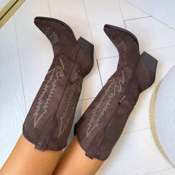 JOLIE COWBOY BOOT 1153 BROWN