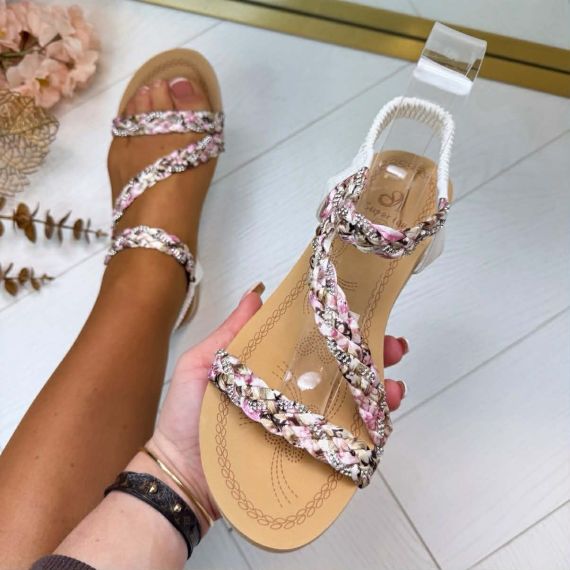 VLECHT SANDAAL AM319 WHITE