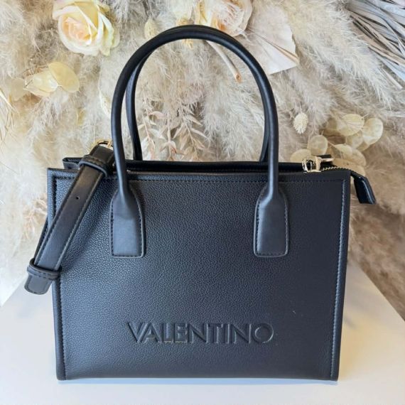 VALENTINO BAGS WILK SHOPPING VBS9I505 NERO