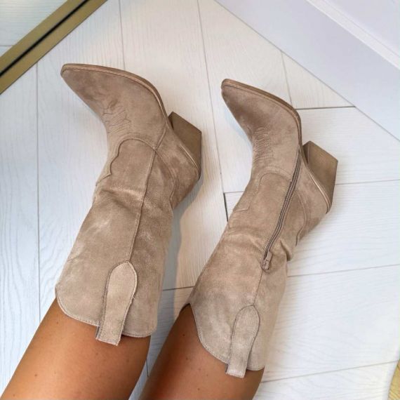 KAYA SUEDINE COWBOY LAARS 5832 KHAKI