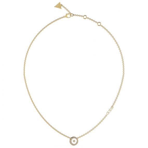 GUESS ROUND DIAMOND NECKLACE JUBN03258JWYGT GOLD