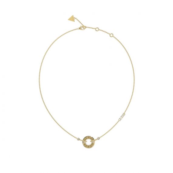 GUESS ROUND LOGO NECKLACE JUBN03110JWYGT GOLD