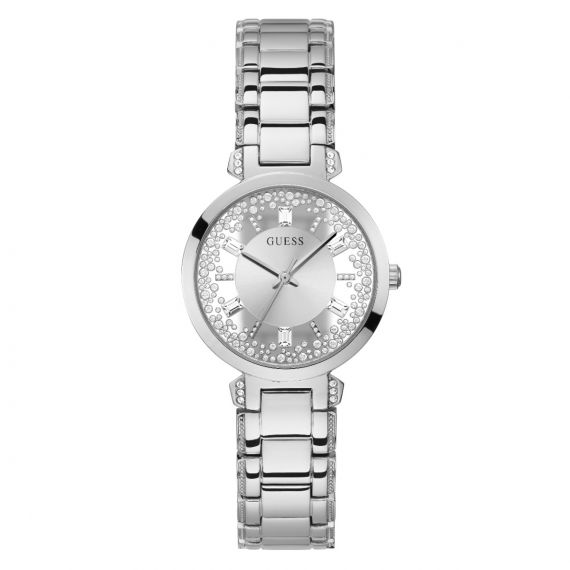 GUESS STONES ROUND WATCH GW0470L1 SILVER