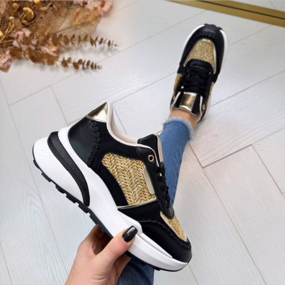 *SALE* KYRA SNEAKER 9092 BLACK *WEBONLY*