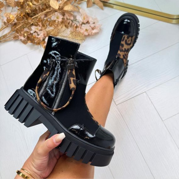 *SALE* LEO LAK BOOT A-916 BLACK *WEBONLY*
