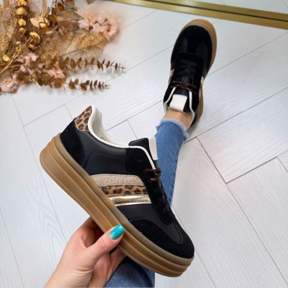 *SALE* LIEKE SNEAKER C-3082 BLACK *WEBONLY*