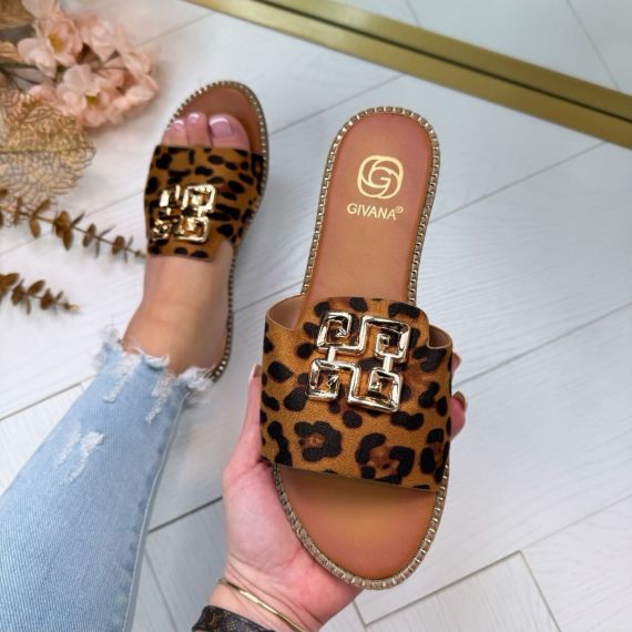 *SALE* MAZE SLIPPER M-31 LEOPARD *WEBONLY*