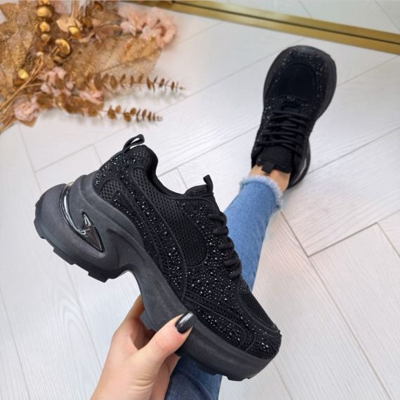 MONICA GLAM SNEAKER 8973 BLACK