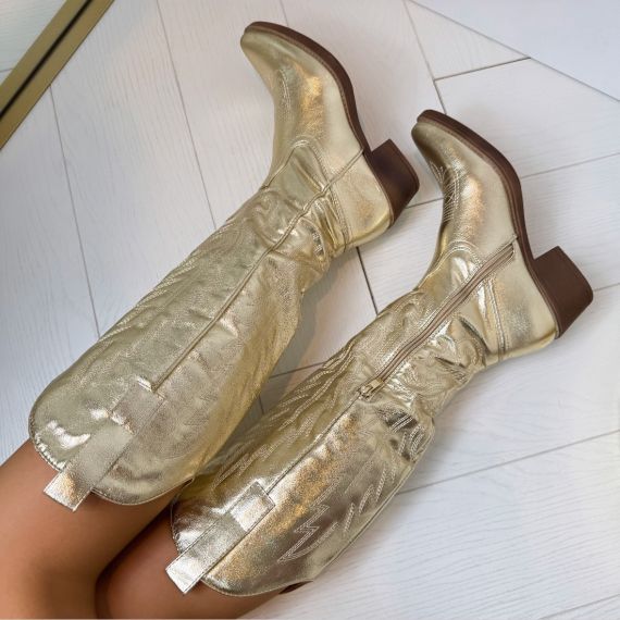 NEW COWBOY LAARS DEN929 GOLD